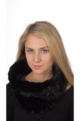 Black Mink Fur Neck Warmer